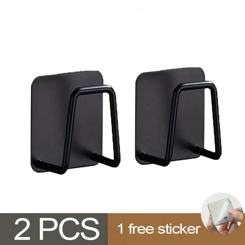 Kitchen Sponges Holder Stainless Steel Sink Shelf Adhesive Holders Drain Drying Rack Wall Hooks Accessories Storage Organizer