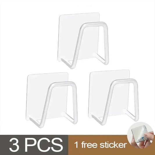 Kitchen Sponges Holder Stainless Steel Sink Shelf Adhesive Holders Drain Drying Rack Wall Hooks Accessories Storage Organizer